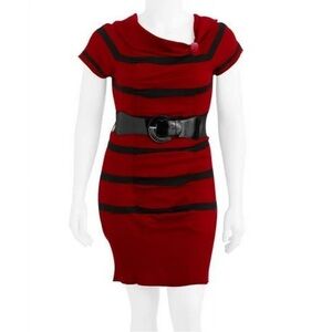 ❤️ 🆕 DOTS Striped red Dress Size M